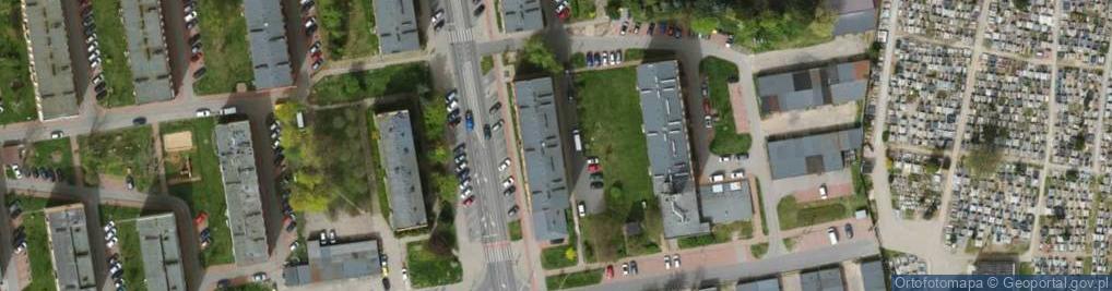 Zdjęcie satelitarne Zielona ul.