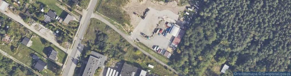 Zdjęcie satelitarne Zielonego Sztandaru ul.