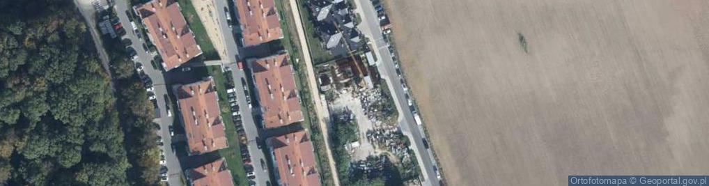 Zdjęcie satelitarne Zielonego Dębu ul.