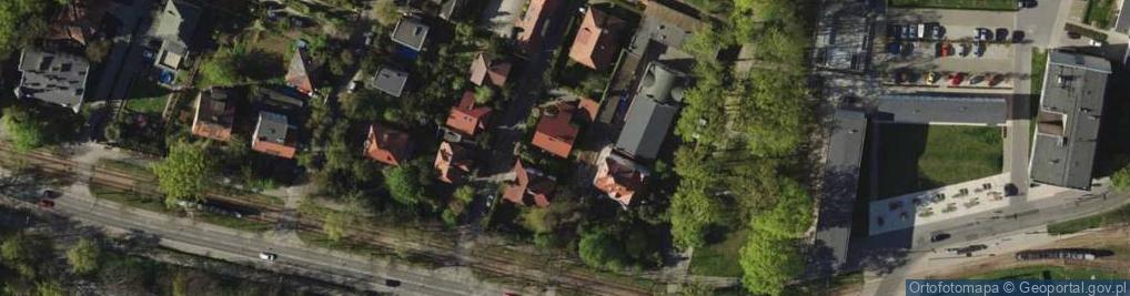 Zdjęcie satelitarne Zielonego Dębu ul.