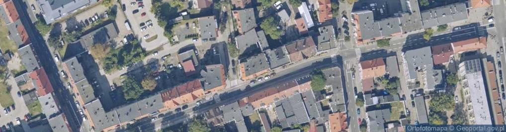 Zdjęcie satelitarne Zjednoczenia ul.