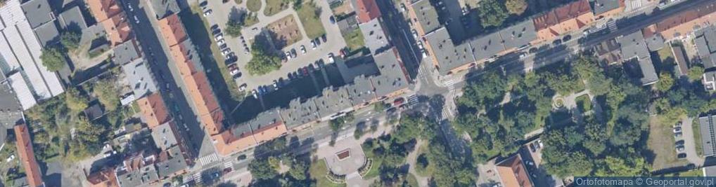 Zdjęcie satelitarne Zjednoczenia ul.