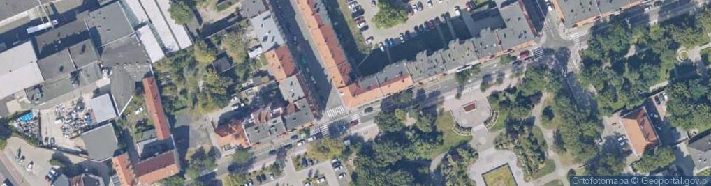 Zdjęcie satelitarne Zjednoczenia ul.