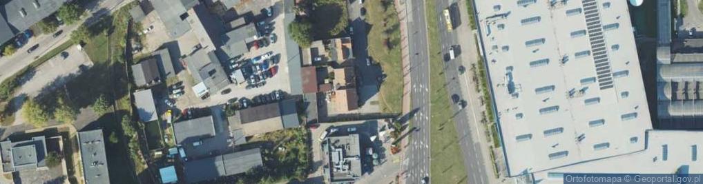 Zdjęcie satelitarne Zjednoczenia ul.