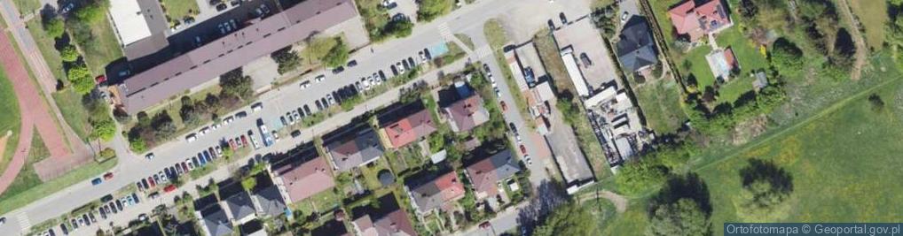 Zdjęcie satelitarne Żołnierzy II Armii Wojska Polskiego ul.