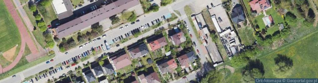 Zdjęcie satelitarne Żołnierzy II Armii Wojska Polskiego ul.