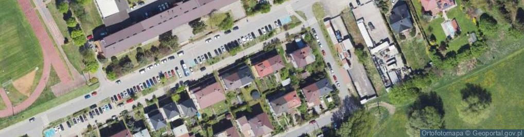 Zdjęcie satelitarne Żołnierzy II Armii Wojska Polskiego ul.