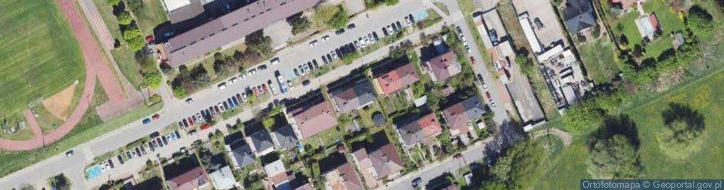 Zdjęcie satelitarne Żołnierzy II Armii Wojska Polskiego ul.