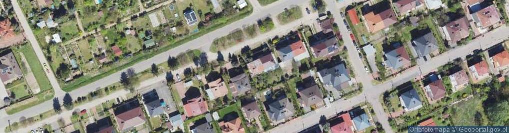 Zdjęcie satelitarne Żołnierzy II Armii Wojska Polskiego ul.