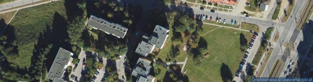 Zdjęcie satelitarne Związku Jaszczurczego ul.