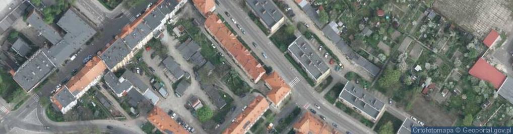 Zdjęcie satelitarne Zwycięstwa ul.