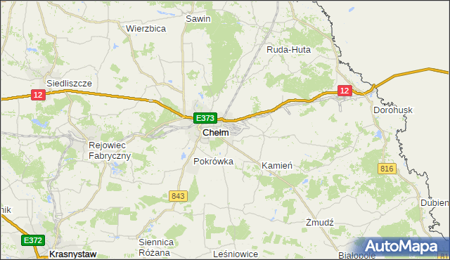 gmina Chełm - powiat chełmski na mapie Targeo