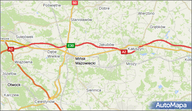 gmina Dobre - powiat miński na mapie Targeo