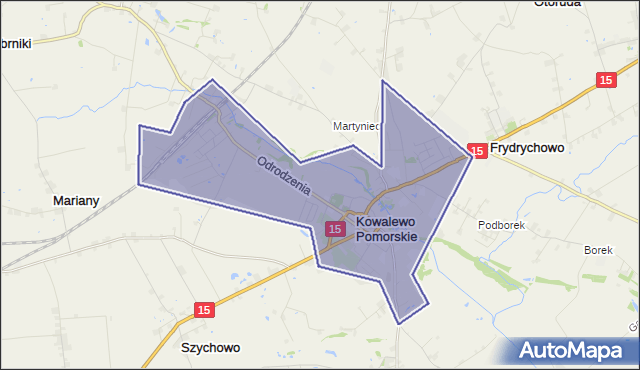 gmina Kowalewo Pomorskie - powiat golubsko-dobrzyński na mapie Targeo