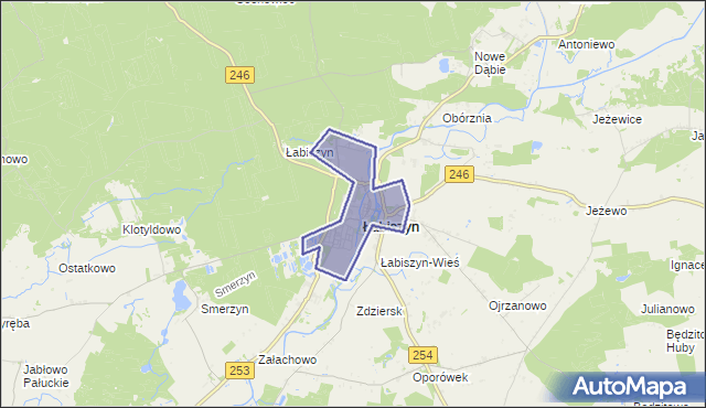 gmina Łabiszyn - powiat żniński na mapie Targeo