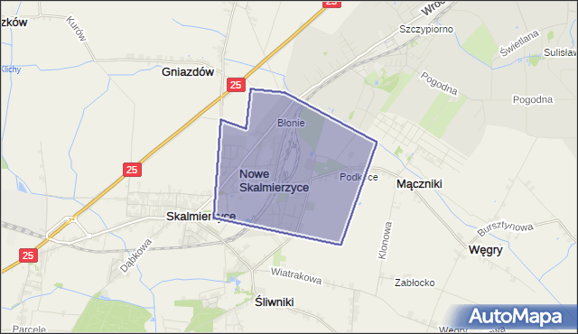 gmina Nowe Skalmierzyce - powiat ostrowski na mapie Targeo