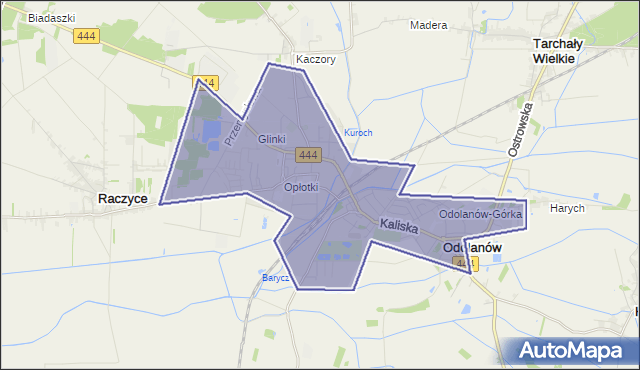 gmina Odolanów - powiat ostrowski na mapie Targeo