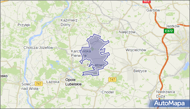 gmina Poniatowa - powiat opolski na mapie Targeo