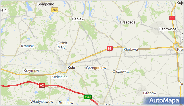 gmina Przedecz - powiat kolski na mapie Targeo