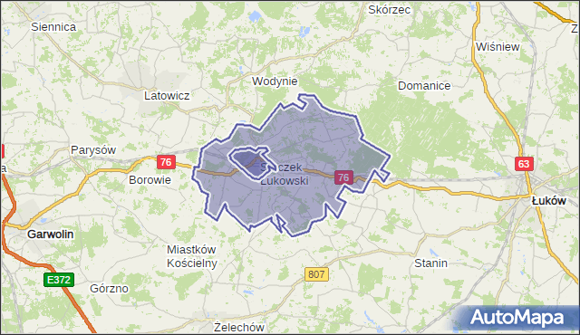gmina Stoczek Łukowski - powiat łukowski na mapie Targeo