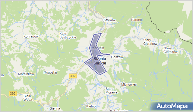 gmina Stronie Śląskie - powiat kłodzki na mapie Targeo