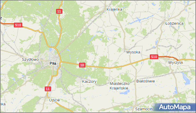 gmina Szydłowo - powiat pilski na mapie Targeo