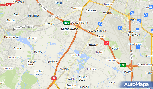 mapa Nowe Grocholice, Nowe Grocholice na mapie Targeo