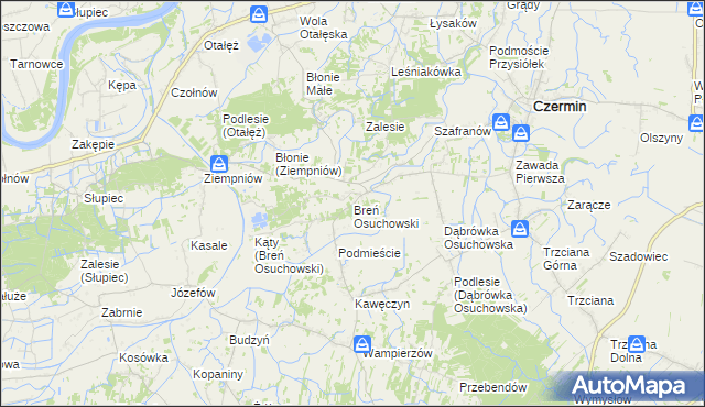 mapa Breń Osuchowski, Breń Osuchowski na mapie Targeo