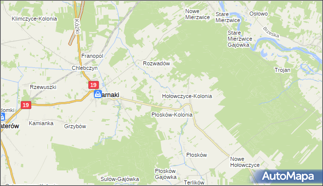 mapa Hołowczyce-Kolonia, Hołowczyce-Kolonia na mapie Targeo