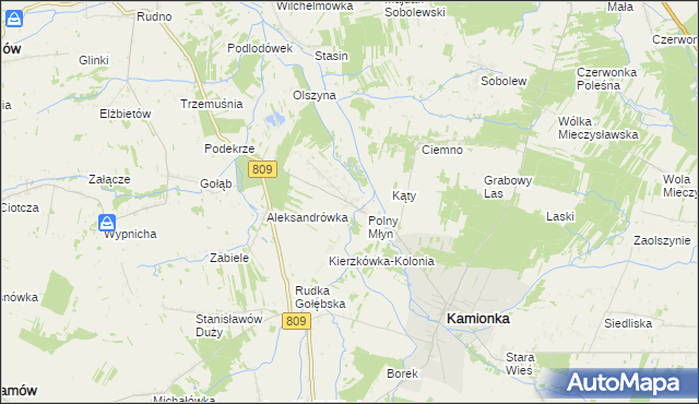 mapa Kierzkówka, Kierzkówka na mapie Targeo