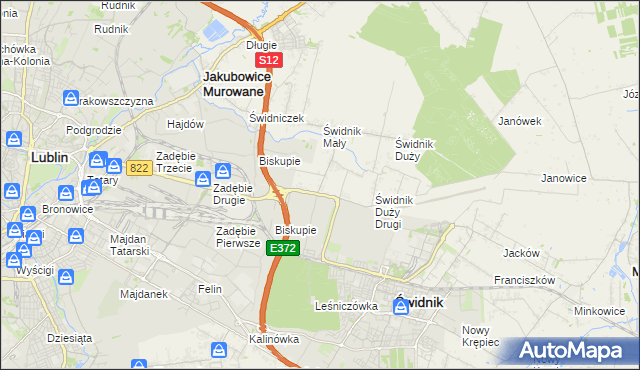 mapa Kolonia Świdnik Mały, Kolonia Świdnik Mały na mapie Targeo