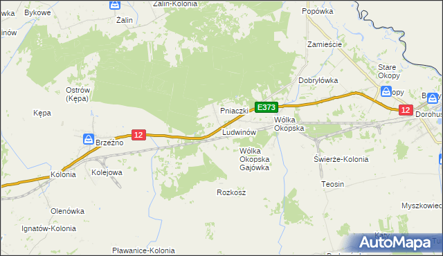 mapa Ludwinów gmina Dorohusk, Ludwinów gmina Dorohusk na mapie Targeo
