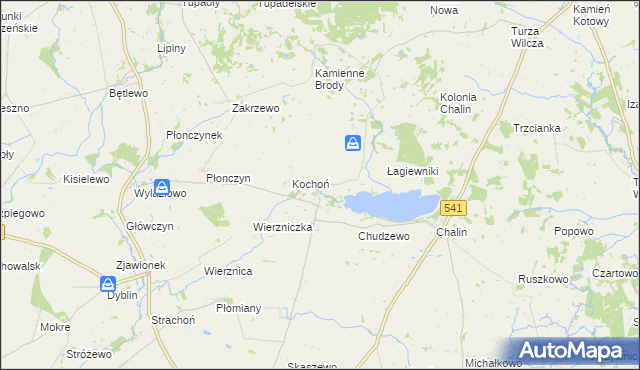 mapa Mokówko, Mokówko na mapie Targeo