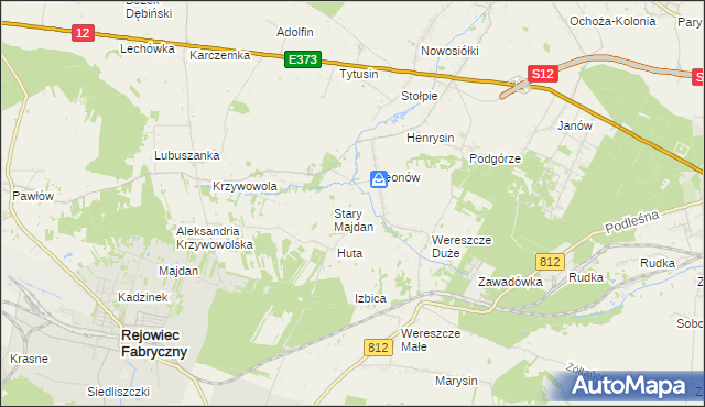 mapa Niemirów gmina Rejowiec, Niemirów gmina Rejowiec na mapie Targeo
