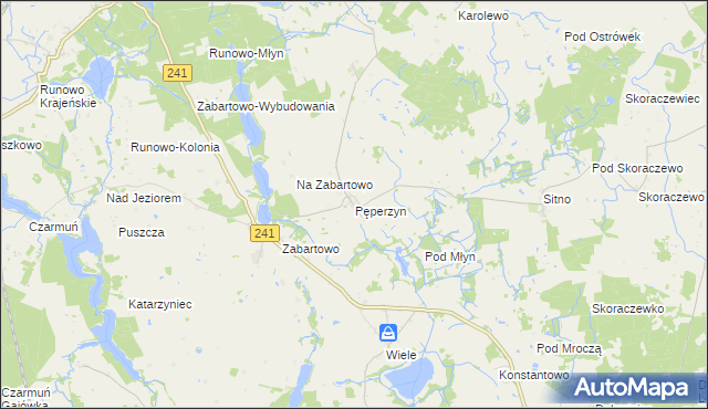 mapa Pęperzyn, Pęperzyn na mapie Targeo