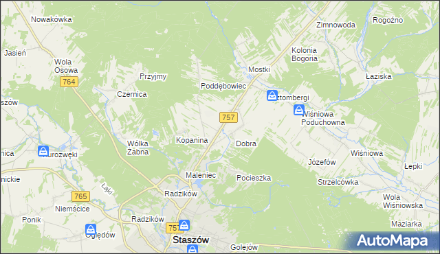 mapa Podmaleniec, Podmaleniec na mapie Targeo
