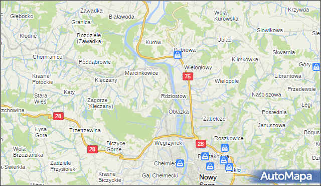 mapa Rdziostów, Rdziostów na mapie Targeo
