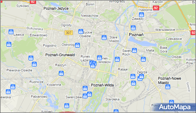 mapa Rynek Wildecki, Rynek Wildecki na mapie Targeo