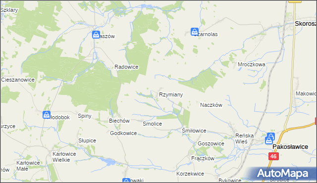 mapa Rzymiany, Rzymiany na mapie Targeo