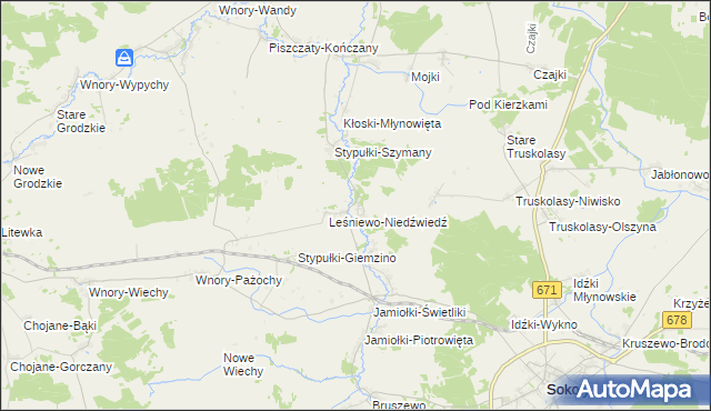 mapa Stypułki-Borki, Stypułki-Borki na mapie Targeo