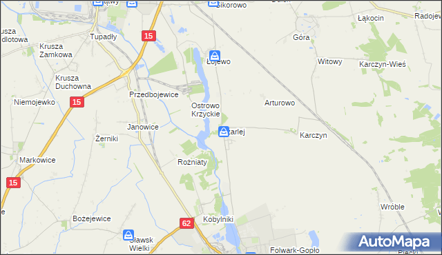 mapa Szarlej, Szarlej na mapie Targeo