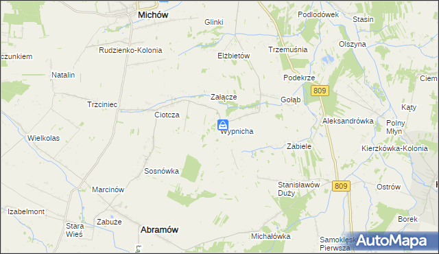 mapa Wypnicha, Wypnicha na mapie Targeo