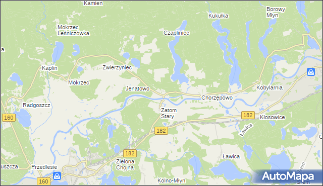 mapa Zatom Nowy, Zatom Nowy na mapie Targeo