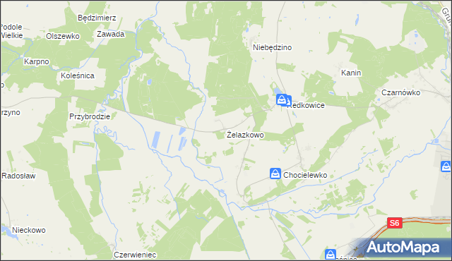 mapa Żelazkowo gmina Nowa Wieś Lęborska, Żelazkowo gmina Nowa Wieś Lęborska na mapie Targeo