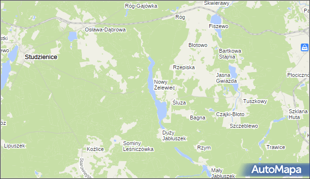 mapa Żelewiec, Żelewiec na mapie Targeo