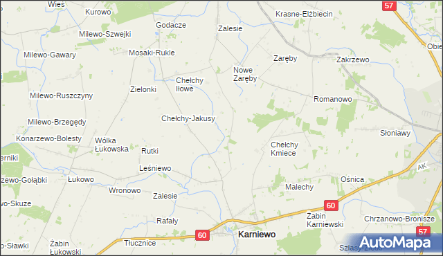 mapa Chełchy-Chabdzyno, Chełchy-Chabdzyno na mapie Targeo