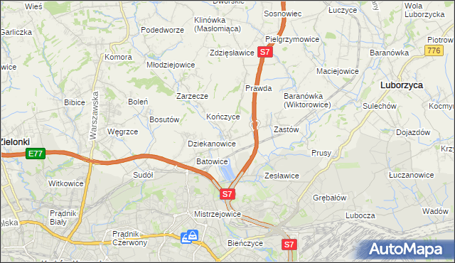 mapa Raciborowice gmina Michałowice, Raciborowice gmina Michałowice na mapie Targeo