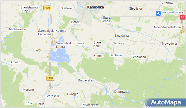 mapa Bratnik, Bratnik na mapie Targeo