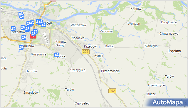 mapa Bytnik, Bytnik na mapie Targeo