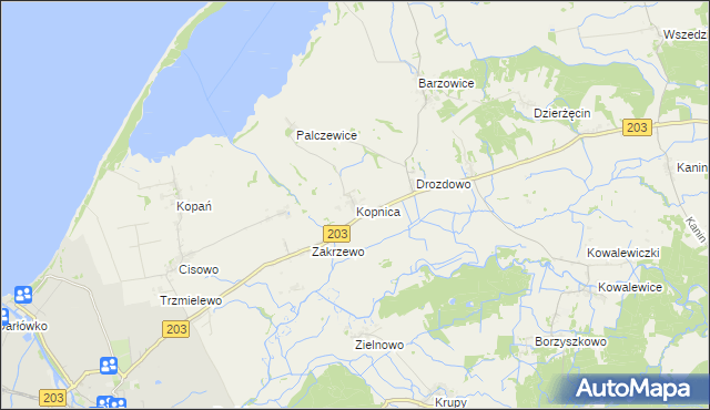 mapa Kopnica, Kopnica na mapie Targeo